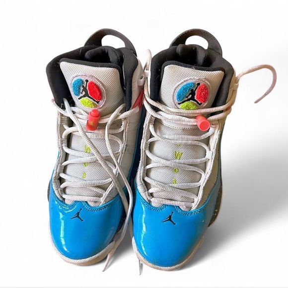 jordan 6 rings white light blue fury cyber
